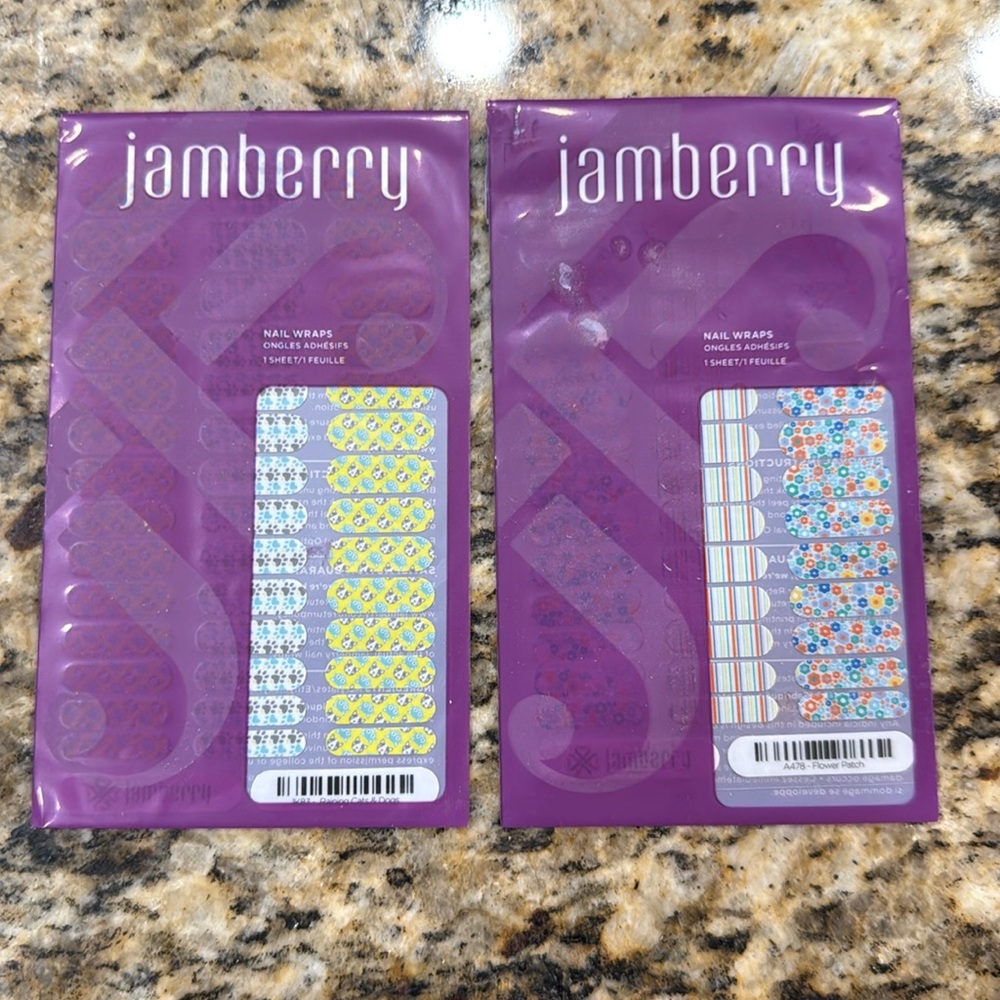 Jamberry Nail Wraps for kids - Flower Patch / Raining Cats & Dogs